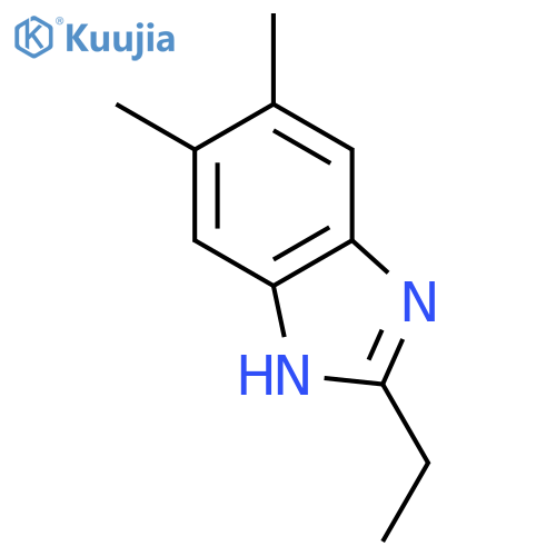 2-ethyl-5,6-dimethyl-1H-1,3-benzodiazole structure