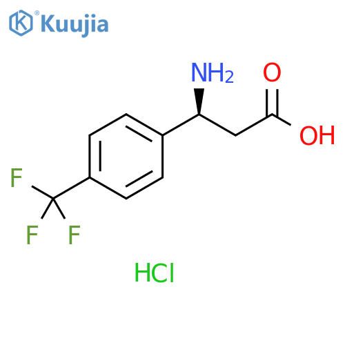 (S)-3-AMINO-3-(4-TRIFLUOROMETHYL-PHENYL)-PROPIONIC ACID HYDROCHLORIDE structure