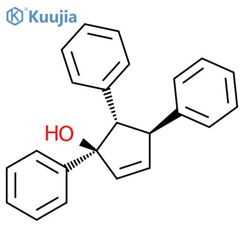 2-Cyclopenten-1-ol, 1,4,5-triphenyl-, (1R,4S,5S)-rel- structure