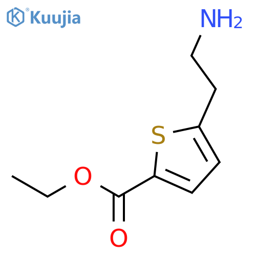 ethyl 5-(2-aminoethyl)thiophene-2-carboxylate structure