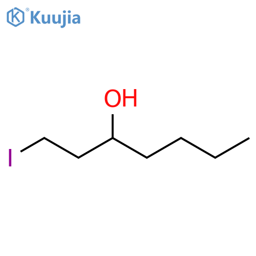 3-Heptanol, 1-iodo- structure