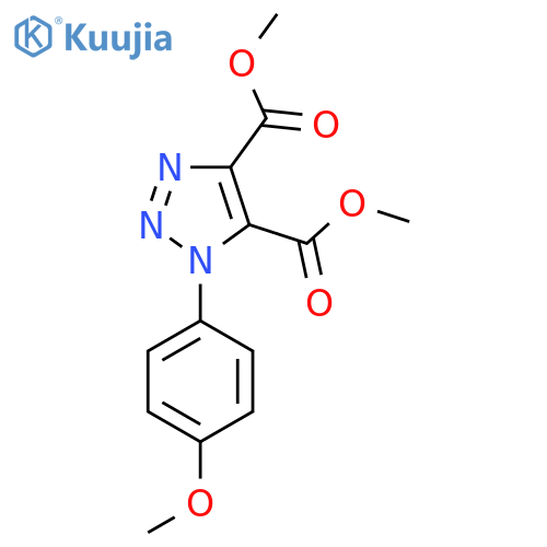 4,5-dimethyl 1-(4-methoxyphenyl)-1H-1,2,3-triazole-4,5-dicarboxylate structure
