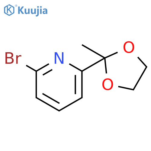 2-Bromo-6-(2-methyl-1,3-dioxolan-2-yl)pyridine structure