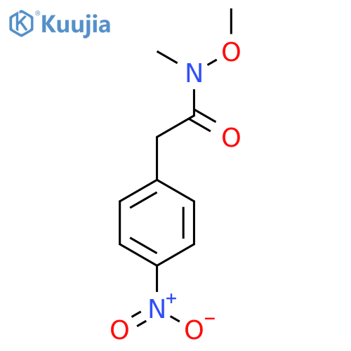 BENZENEACETAMIDE, N-METHOXY-N-METHYL-4-NITRO- structure