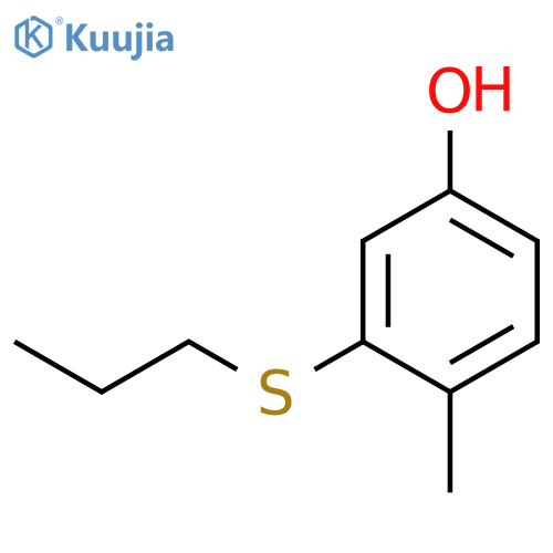 4-Methyl-3-(propylsulfanyl)phenol structure