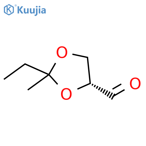1,3-Dioxolane-4-carboxaldehyde, 2-ethyl-2-methyl-, (4R)- (9CI) structure