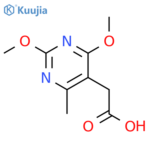 (2,4-Dimethoxy-6-methyl-pyrimidin-5-yl)-acetic acid structure