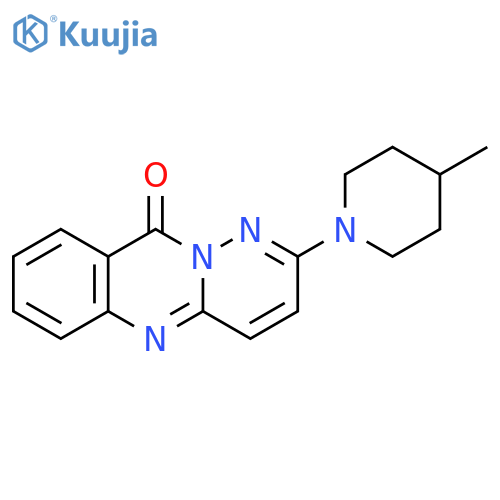 2-(4-methylpiperidin-1-yl)-10H-pyridazino3,2-bquinazolin-10-one structure