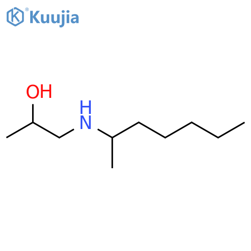 1-(heptan-2-yl)aminopropan-2-ol structure