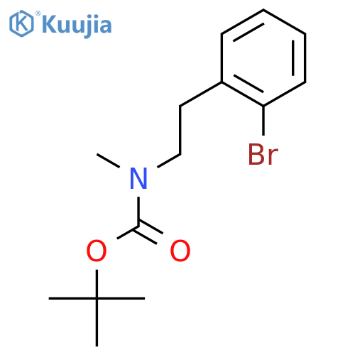 Carbamic acid, [2-(2-bromophenyl)ethyl]methyl-, 1,1-dimethylethyl ester structure