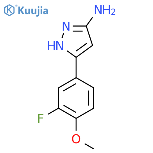 5-(3-Fluoro-4-methoxy-phenyl)-2H-pyrazol-3-ylamine structure