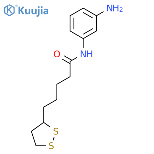 1,2-Dithiolane-3-pentanamide, N-(3-aminophenyl)- structure