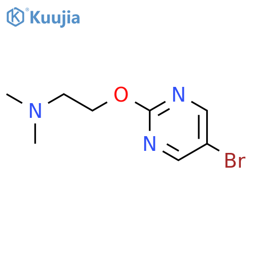 Ethanamine, 2-[(5-bromo-2-pyrimidinyl)oxy]-N,N-dimethyl- structure