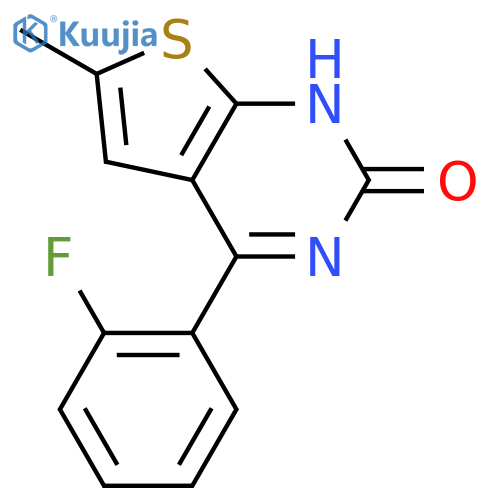 4-(2-Fluorophenyl)-6-methylthieno2,3-dpyrimidin-2(1H)-one structure