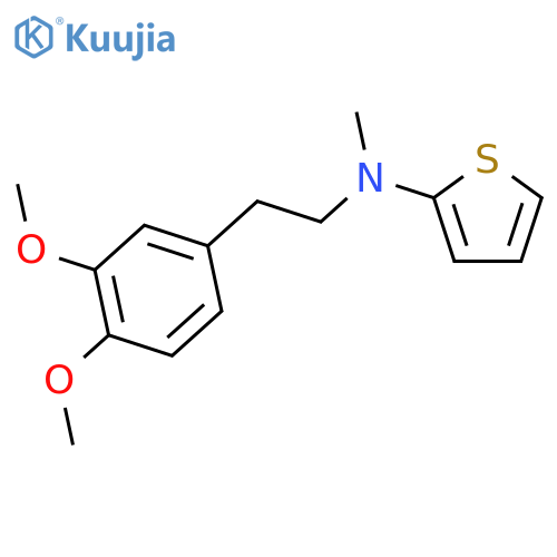 [2-(3,4-Dimethoxy-phenyl)-ethyl]-thiophen-2-yl-methyl-amine structure