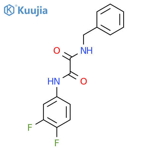 N'-Benzyl-N-(3,4-difluorophenyl)ethanediamide structure