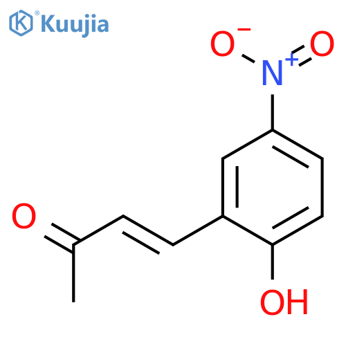 4-(2-hydroxy-5-nitrophenyl)but-3-en-2-one structure