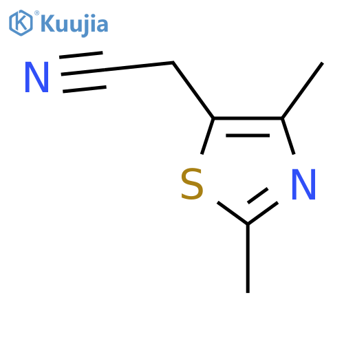(2,4-dimethyl-1,3-thiazol-5-yl)acetonitrile structure