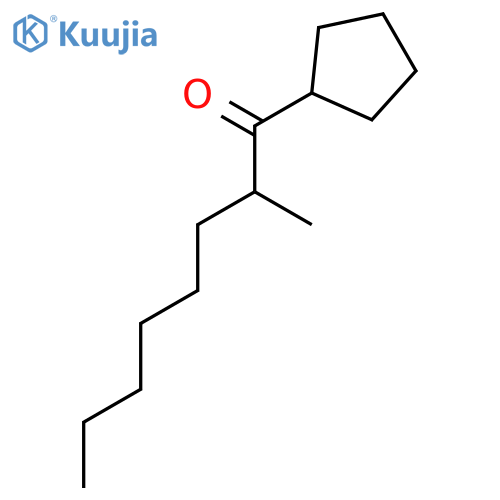 1-Octanone, 1-cyclopentyl-2-methyl- structure