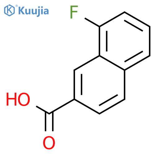 2-NAPHTHALENECARBOXYLIC ACID, 8-FLUORO- structure