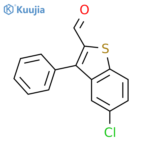 5-Chloro-3-phenylbenzo[b]thiophene-2-carbaldehyde structure