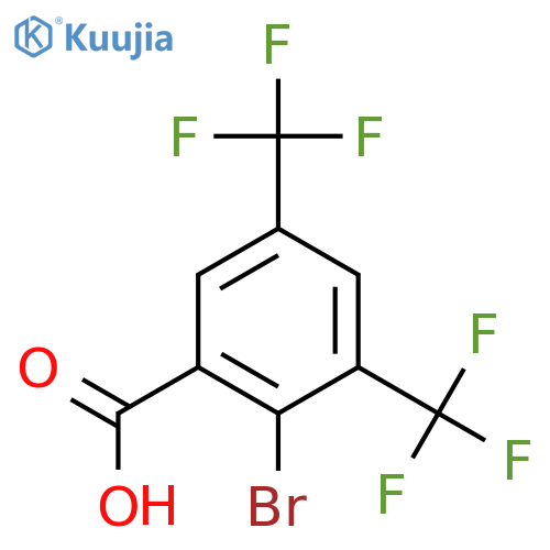 2-Bromo-3,5-bis(trifluoromethyl)benzoic acid structure