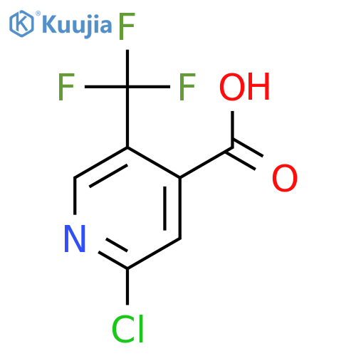 2-Chloro-5-(trifluoromethyl)pyridine-4-carboxylic acid structure