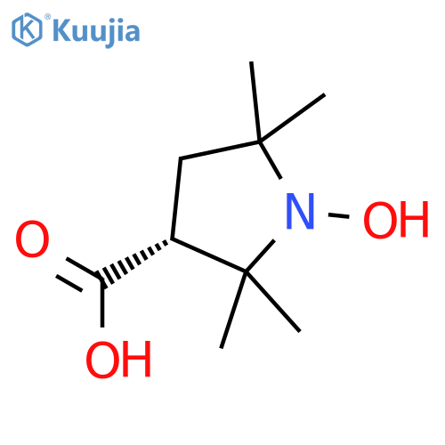 (+)-3-Carboxy-2,2,5,5-tetramethylpyrrolidinyl-1-oxy structure