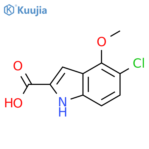 5-chloro-4-methoxy-1H-indole-2-carboxylic acid structure