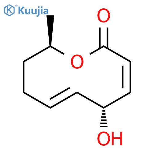 2H-Oxecin-2-one, 5,8,9,10-tetrahydro-5-hydroxy-10-methyl-, (3Z,5R,6E,10R)- structure