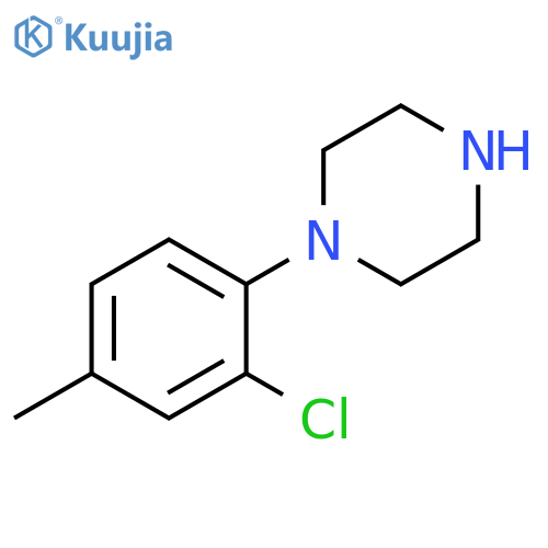 1-(2-chloro-4-methylphenyl)piperazine structure