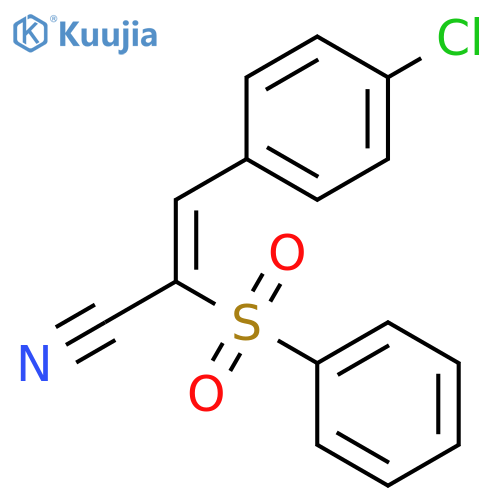 3-(4-CHLOROPHENYL)-2-(PHENYLSULFONYL)ACRYLONITRILE structure