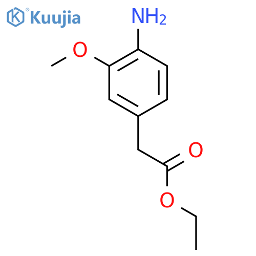 ethyl 2-(4-amino-3-methoxyphenyl)acetate structure