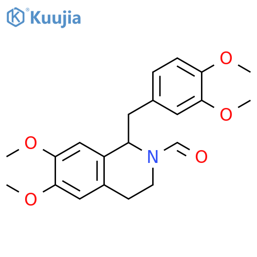 2(1H)-Isoquinolinecarboxaldehyde,1-[(3,4-dimethoxyphenyl)methyl]-3,4-dihydro-6,7-dimethoxy- structure
