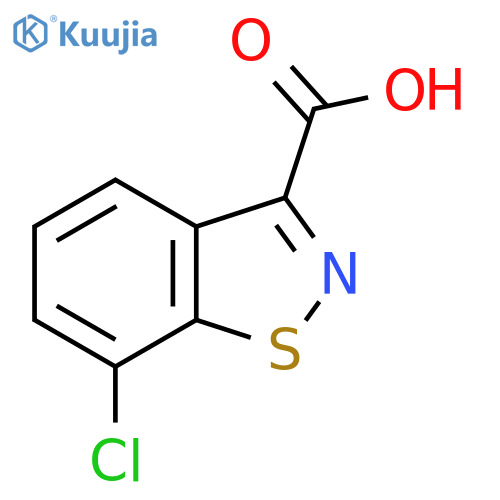 7-chloro-1,2-benzothiazole-3-carboxylic acid structure