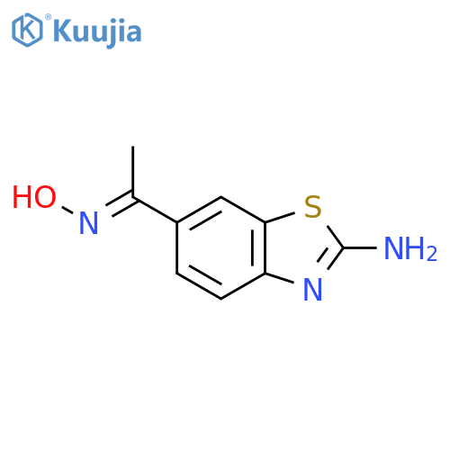 6-1-(hydroxyimino)ethyl-1,3-benzothiazol-2-amine structure