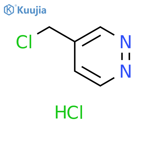 4-(chloromethyl)pyridazine;hydrochloride structure