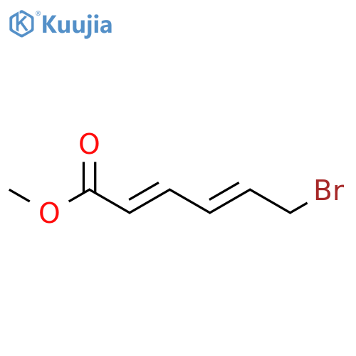 2,4-Hexadienoic acid, 6-bromo-, methyl ester, (E,E)- structure