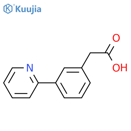 2-(3-(Pyridin-2-yl)phenyl)acetic acid structure