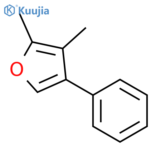Furan, 2,3-dimethyl-4-phenyl- structure