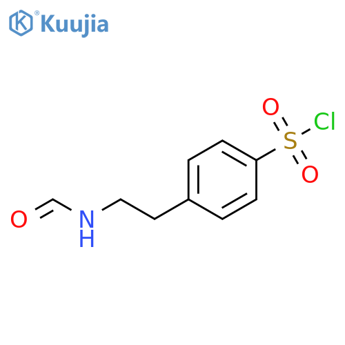 Benzenesulfonyl chloride, 4-[2-(formylamino)ethyl]- structure