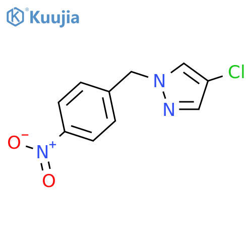 4-chloro-1-(4-nitrophenyl)methyl-1H-pyrazole structure