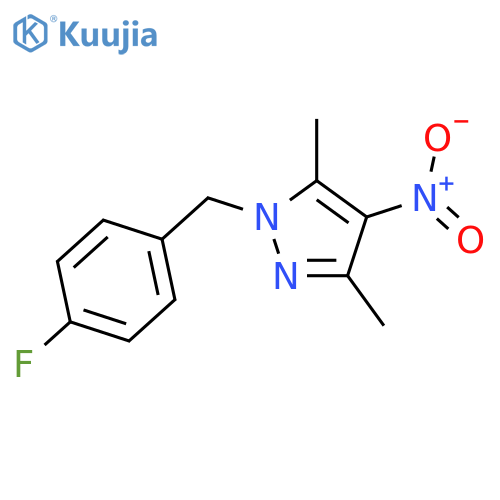 1-(4-Fluorobenzyl)-3,5-dimethyl-4-nitro-1H-pyrazole structure