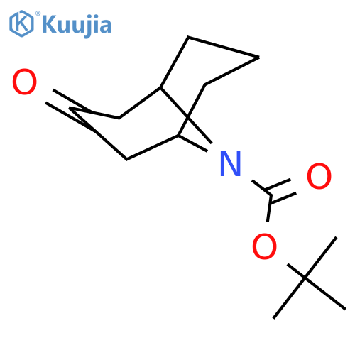 tert-butyl 3-oxo-9-azabicyclo[3.3.1]nonane-9-carboxylate structure