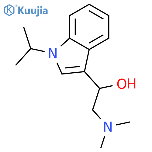 2-(dimethylamino)-1-[1-(propan-2-yl)-1H-indol-3-yl]ethanol structure