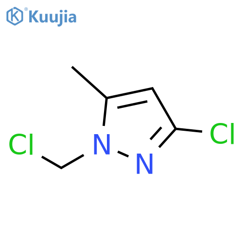 3-Chloro-1-(chloromethyl)-5-methyl-1H-pyrazole structure