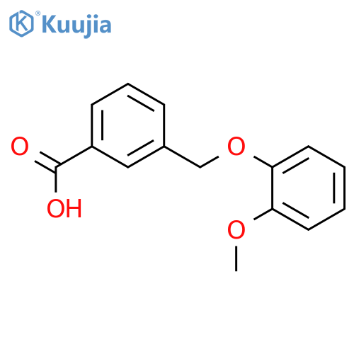 3-(2-Methoxyphenoxy)methylbenzoic acid structure