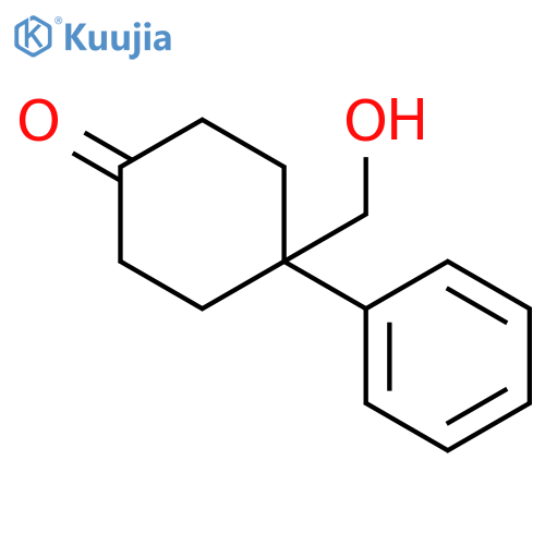 Cyclohexanone, 4-(hydroxymethyl)-4-phenyl- structure