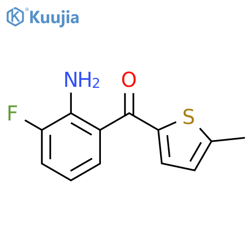 2-Amino-3-fluorobenzoyl-5-methylthiophene structure