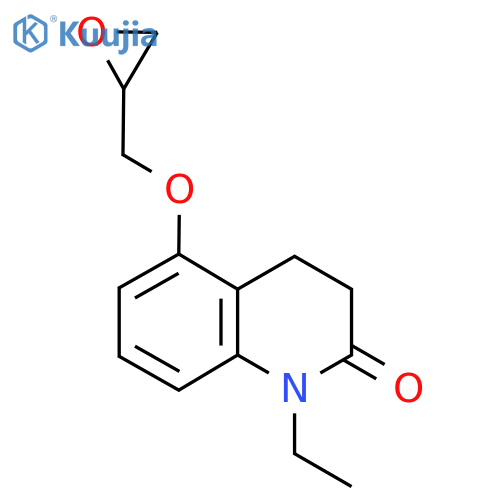 1-Ethyl-5-[(oxiran-2-yl)methoxy]-1,2,3,4-tetrahydroquinolin-2-one structure